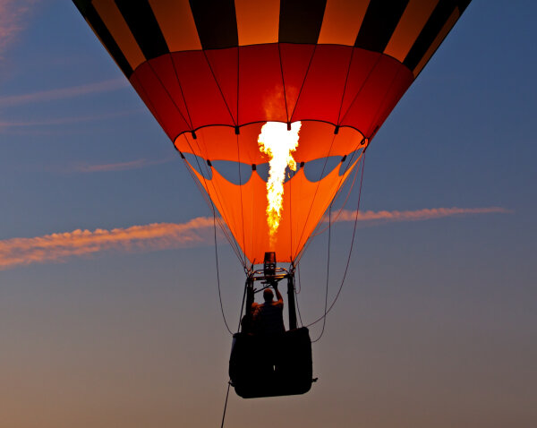 Vol en mongolfière