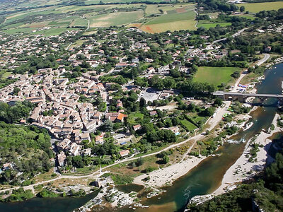 Survol du pont du Gard en ULM