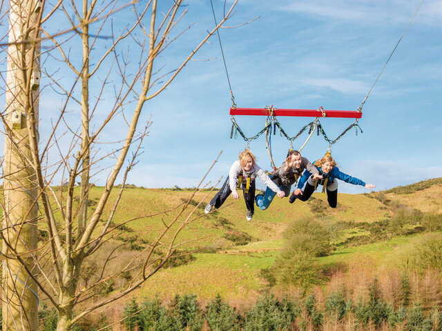 Giant Swing Zip Lining Awesome Adventure Adventure