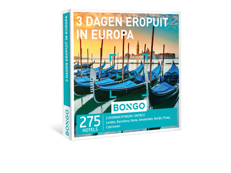 Cadeaubon Eropuit in Europa, 3 dagen - Bongo