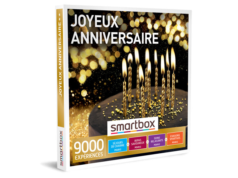 coffret smartbox joyeux anniversaire Coffret Cadeau Joyeux Anniversaire Smartbox coffret smartbox joyeux anniversaire