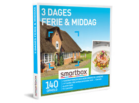 Oplevelsesgave 3 Dages Ferie & Middag - Smartbox