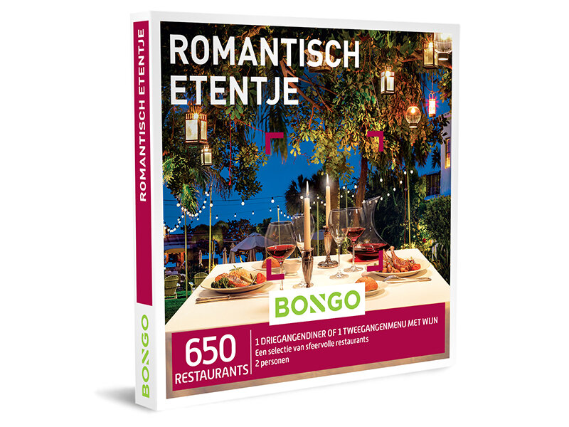 Cadeaubon Romantisch Etentje - Bongo