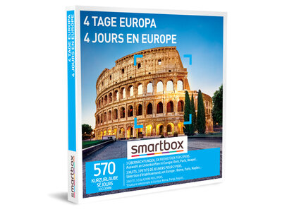 Coffret cadeau 4 jours en Europe