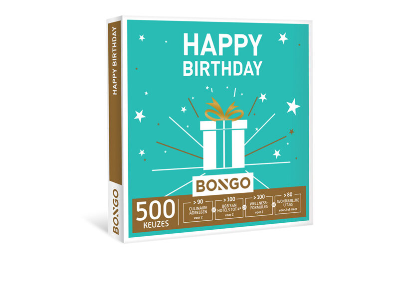 Cadeaubon Happy Birthday Bongo