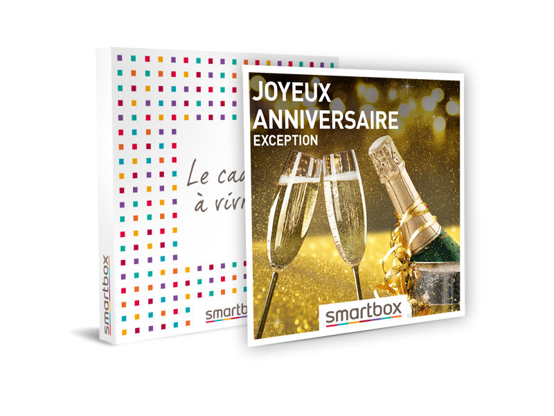 coffret smartbox joyeux anniversaire Coffret Cadeau Joyeux Anniversaire Exception Smartbox coffret smartbox joyeux anniversaire