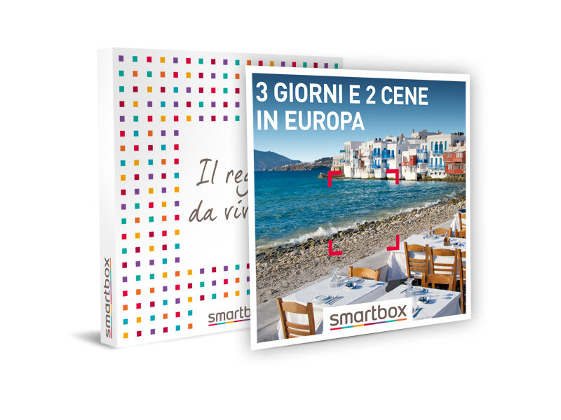 Cofanetto regalo 3 giorni e 2 cene in Europa - Smartbox