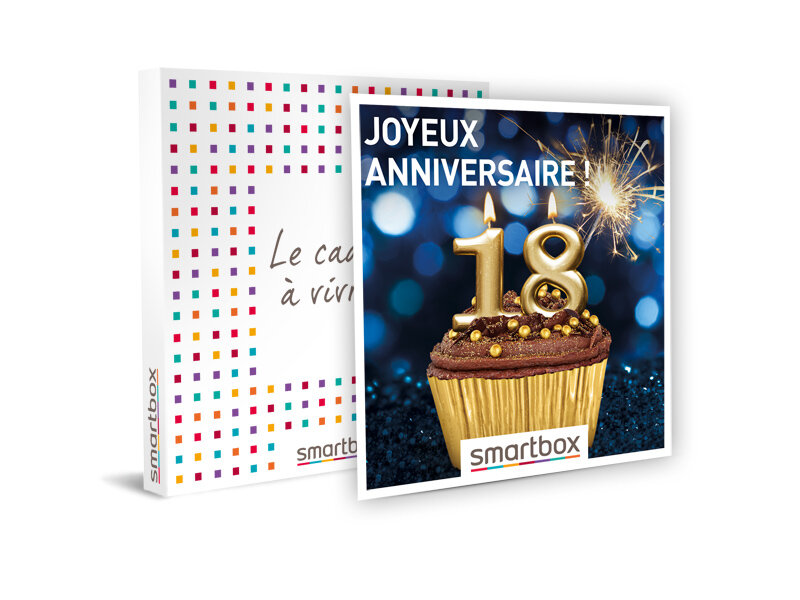 Coffret Cadeau Joyeux Anniversaire 18 Ans Smartbox