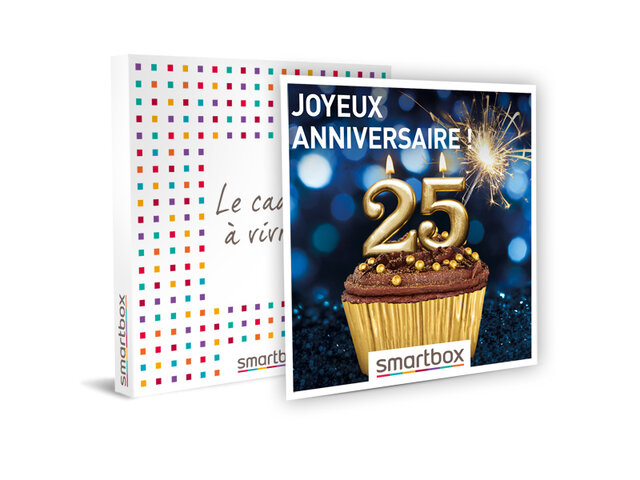 Coffret Cadeau Joyeux Anniversaire 25 Ans Smartbox