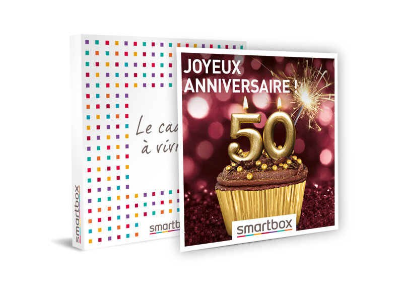 Coffret Cadeau Joyeux Anniversaire Pour Femme 50 Ans Smartbox