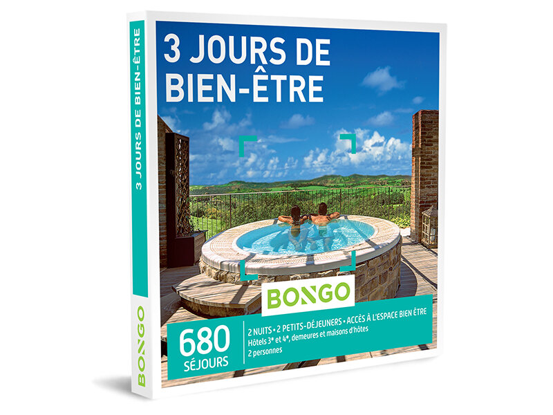 Coffret Cadeau 3 Jours De Bien Etre Bongo