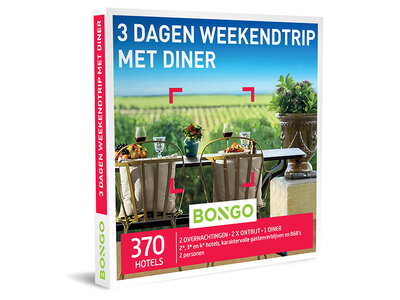 Cadeaubon 3 Dagen Weekendtrip met Diner