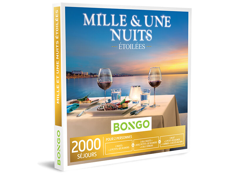 Coffret cadeau Mille et une Nuits étoilées - Bongo Coffret cadeau Mille et une Nuits étoilées - Bongo