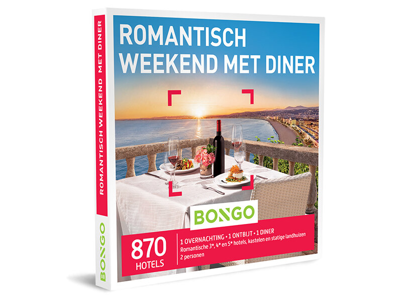 Ritueel Onderdrukken Op grote schaal Cadeaubon Romantisch Weekend met Diner - Bongo