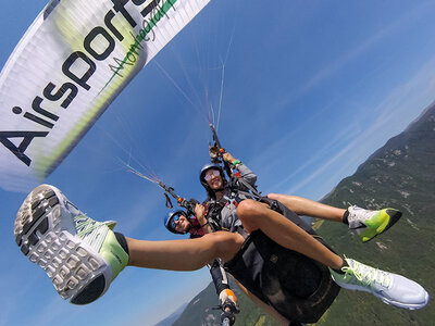 Volo in parapendio sul Massiccio del Grappa