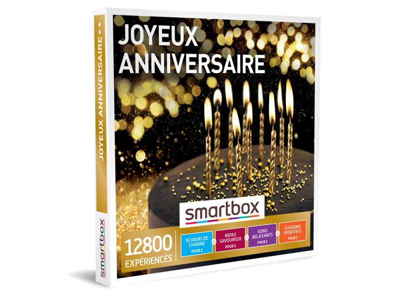 Coffret Cadeau Joyeux Anniversaire Smartbox