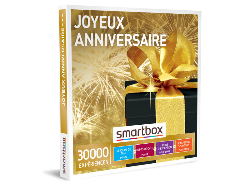 Coffret Cadeau Joyeux Anniversaire Smartbox