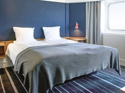 Boks Luksuscruise København-Oslo t/r for 2 med 2 overnatninger, morgenmad og 1 glas bobler med DFDS