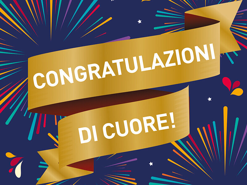 Congratulazioni di cuore!