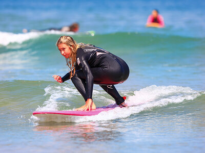 Curso y sesión de surf en Somo, Cantabria