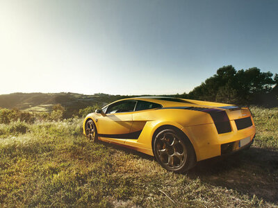 Caja Ruta de 20 km por carretera con Lamborghini Gallardo en Barcelona