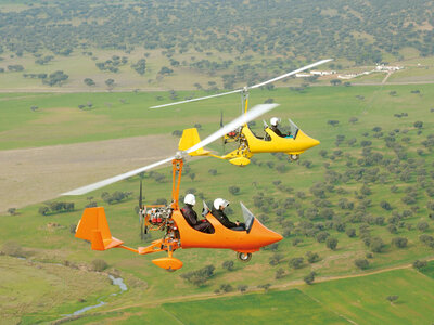 Caja regalo Autogiro para dos: vuelo de iniciación de 15 min