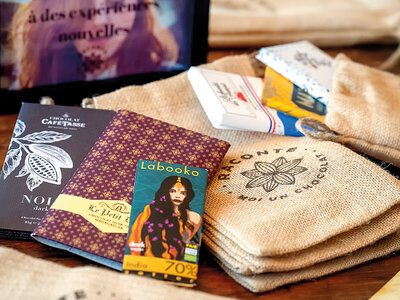 Coffret cadeau Box Découverte haut de gamme Raconte-moi un Chocolat livrée à domicile