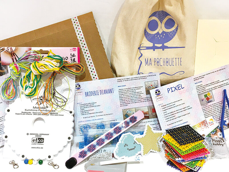 Box Trio : Pixel Art, tressage Kumihimo et broderie Diamant