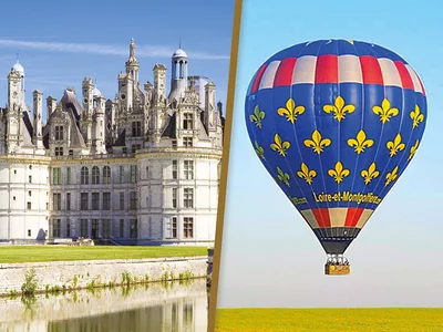 Coffret cadeau 3 jours avec vol en montgolfière pour 2 au-dessus des châteaux de la Loire