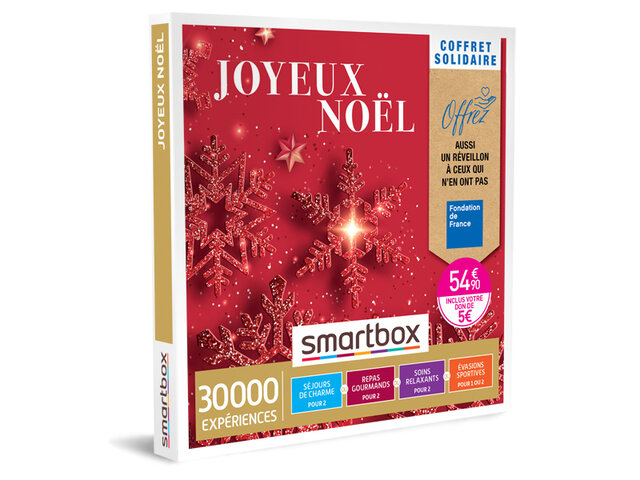 Coffret Cadeau Solidaire Joyeux Noel Smartbox