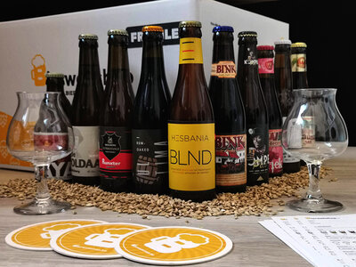 Doos Schuimend Bierpakket met 8 bieren van de Bierwebshop aan huis