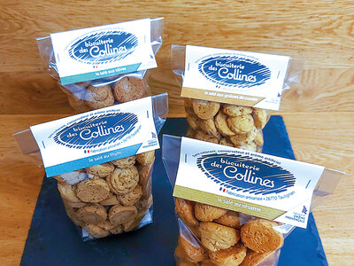 Coffret cadeau Coffret biscuits salés 4 saveurs à déguster chez soi