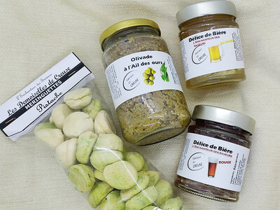 Assortiment de produits artisanaux livré à domicile