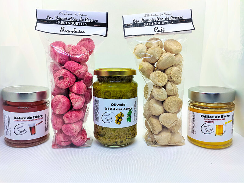 Assortiment de produits artisanaux livré à domicile