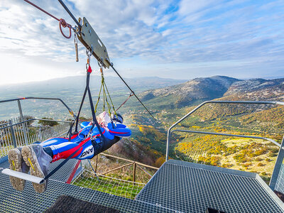 Cofanetto regalo Inebrianti emozioni per 2: volo in zipline e visita alla cantina con degustazione di vini