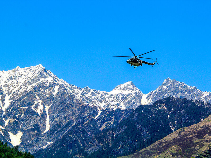 Volo panoramico in elicottero sopra il massiccio del Monte Rosa per 2 persone