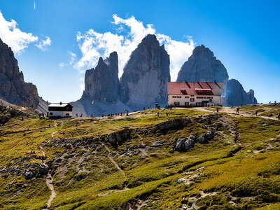 Romantico tour panoramico delle Dolomiti in elicottero