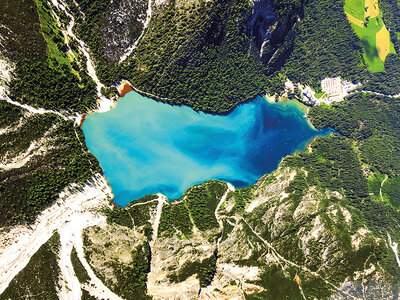 Cofanetto regalo Tour in elicottero sul Lago di Braies e Cortina