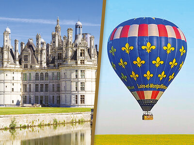 Coffret cadeau 2 nuits en Touraine avec 1h de vol en montgolfière pour découvrir les châteaux de la Loire