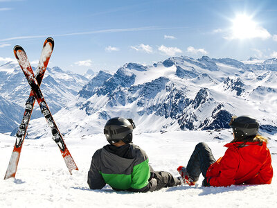 Caja Curso de esquí de 3 horas con material incluido en Baqueira para 2