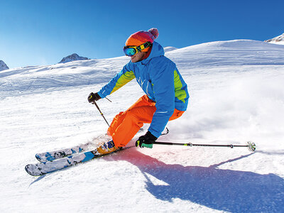 Caja regalo Curso de esquí de 3 horas y alquiler de material en Baqueira