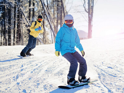 Caja regalo Snowboard en Baqueira: curso de 3h con material incluido para 2 personas