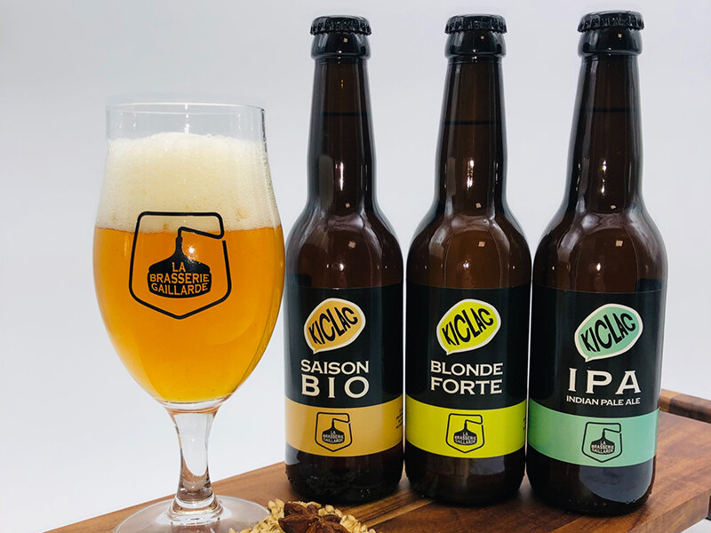 Bière artisanale blonde : L'Etoile Bleue - Envies d'Alsace