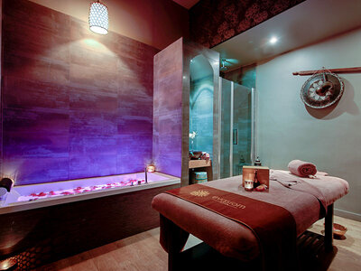 Caja Relax en pareja: masaje a elegir, tratamiento facial y corporal y té