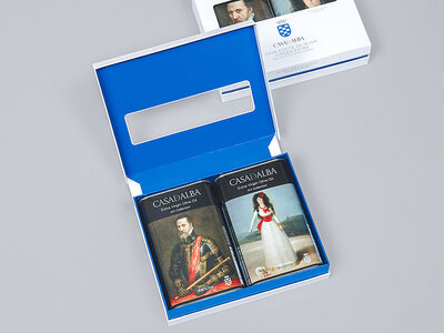 Caja regalo Casa de Alba: estuche de 2 latas AOVE y visita al Palacio de Liria