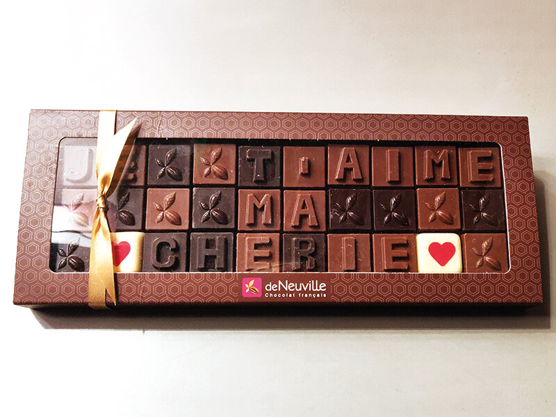 Déclaration d’amour en chocolat pour elle