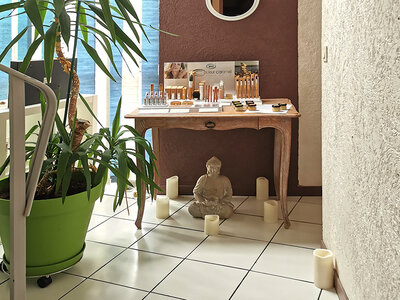 Coffret Parenthèse bien-être : 1h30 de modelage, 30 min d’enveloppement du corps et 30 min de gommage