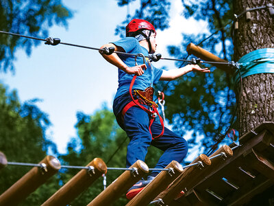 Cofanetto regalo Avventura nel verde: ingresso al Veja Adventure Park con pranzo per 2