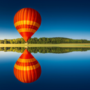 Heissluftballonfahrt über die französischen Hügel