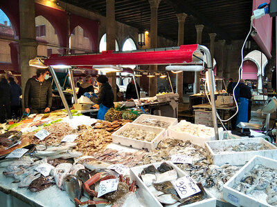 Saveurs de Venise : visite guidée du marché du Rialto et cours de cuisine avec un chef pour 2